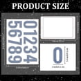 thumbnail image 2 of 0-9 Number Iron on Rhinestone Decal Blue Number Hotfix Transfer Sticker Number Series Heat Transfer Patch Bling Clothing Repair Applique for T-Shirt Hat Jacket Garment Bag DIY Decor Colorful DIY, 2 of 9