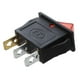 thumbnail image 3 of AC 16A/250V 20A/125V Red Light Illuminated On Off SPST Boat Rocker Switch x 5 Pcs, 3 of 5