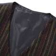 thumbnail image 5 of Dpytoraw Men's Autumn Retro Single Fashion Striped Suit Vest, 5 of 5