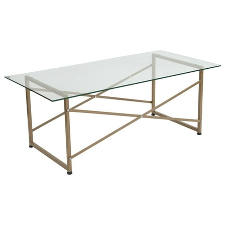 42 25 Clear And Matte Gold Rectangular Glass Coffee Table Com - Rectangle Glass Coffee Table Gold 42 25 Clear And Matte Gold Rectangular Glass Coffee Table Com - Rectangle Glass Coffee Table Gold