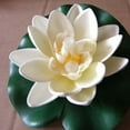 thumbnail image 3 of Esho 3Pcs Artificial Lotus Fake Floating Plant DIY Water Lily Simulation Lotus Home Garden Wedding Decor, 3 of 6