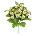 thumbnail image 2 of ERTZAE Artificial 5-Branch Butterfly Flower Bouquet,Yellow,Outdoor Flowers for Garden Patio Home Wedding Photo Props,Faux Butterfly Flower Stems,Whimsical Design,for Spring Decor DIY Arrangements, 2 of 7