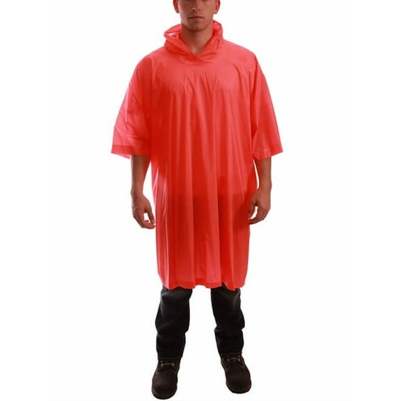 Tingley Rubber P68809 50 x 80 in. PVC Poncho - Orange