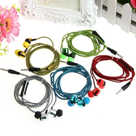 COOLHOOD 3.5mm In-Ear Earphone Headphone With Mic Braided For phone New
