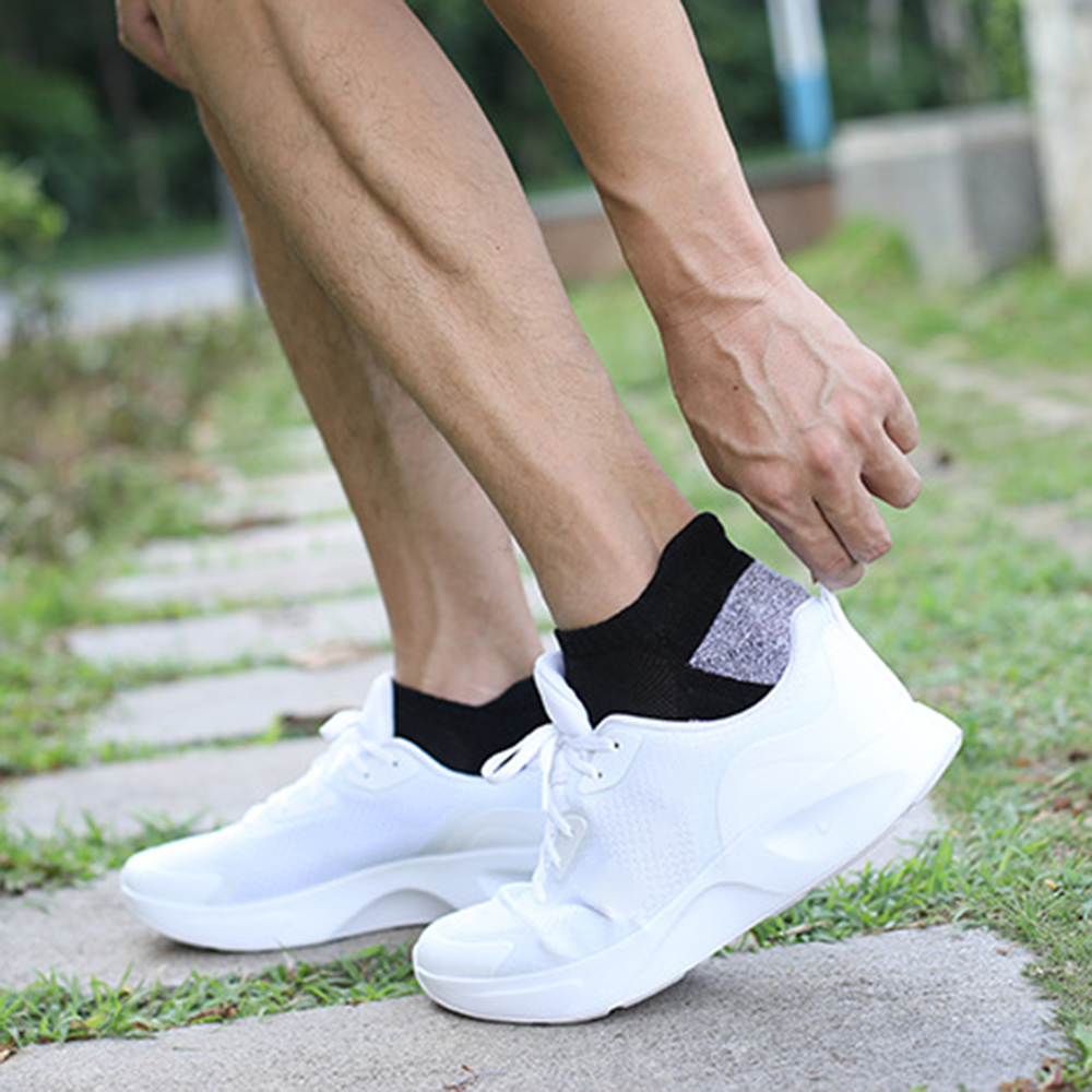 Tomshoo Running Socks, 10 Pack Breathable Cushioned Athletic Ankle Socks, Low Cut Sport Hiking Running - image 3 of 7