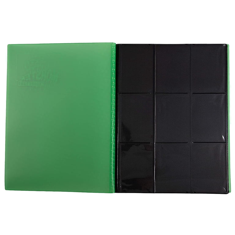 monster binder 9 pocket trading card album Amazon.com: Monster Binder- 9 Pocket Side Loading Trading Card Album -  Matte Green - Holds 360 Standard Size TCGs - Compatible with Yugioh, Magic  The Gathering, Pokémon and Sports Cards