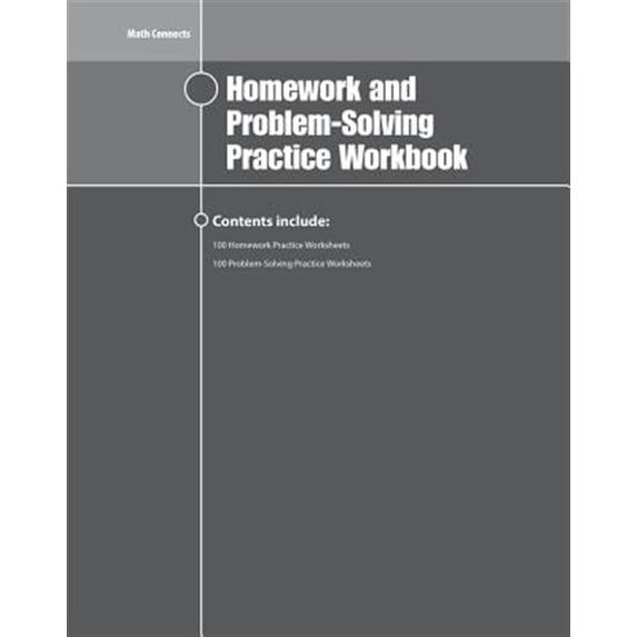 Pre-Owned Math Connects: Course 1: Math Connects Homework and Problem-Solving Practice Workbook, Course 1 (Paperback)