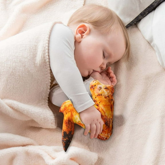 TERGAYEE Simulation Food Pillow Doll Toys, Zipper Design Machine Wash Easy to Clean, Creative Quirky Barbecue Pillow Comfortable and Light Dolls Suitable as Christmas Gifts for Kids 20cm