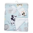 thumbnail image 5 of Lambs & Ivy Disney Baby Classic Mickey Mouse Blue/White Soft Fleece Baby Blanket, 5 of 5