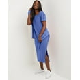 thumbnail image 4 of Hanes Women's Garment Dyed Midi Dress Deep Forte Blue XS, 4 of 7