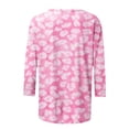 thumbnail image 5 of SOOMLON Women's Breast Cancer Awareness Graphic T-Shirt Tops Pink Ribbon Women's Blessed Breast Cancer Awareness T-Shirt 3/4 Sleeve Crew Neck Vintage Tee S, 5 of 5