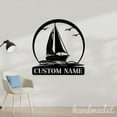 thumbnail image 2 of Handmadetneonsign Sailboat Metal Wall Art Light, Sailboat Metal Sign Wall Decor, Marine Metal Decor 50296, 2 of 5