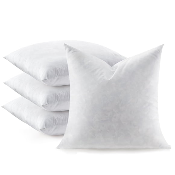 Set de 4 rellenos de almohadón de plumas Swandream 51 x 51 cm