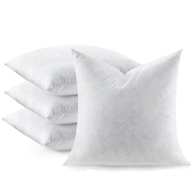 Set de 4 rellenos de almohadón de plumas Swandream 51 x 51 cm