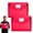 Red, variant on 2 Pieces Plastic File Folders Envelope Expanding File Wallet Organizer Documents Folder with Snap Closure and Pocket, A4 Size Waterproof Transparent Pouch(Purple,14.6*11Inch)