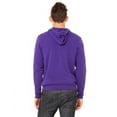 thumbnail image 2 of The Bella + Canvas Unisex Poly-Cotton Fleece Full-Zip Hoodie - TEAM PURPLE - S, 2 of 2