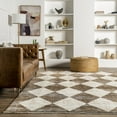 thumbnail image 6 of nuLOOM Meline Checkered Fringe Area Rug, 2' x 4' 4", Beige, 6 of 9
