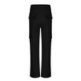 thumbnail image 6 of JTSRKL Girls Cargo Pants Baggy Y2K Kids High Waist Sweatpants Flap Loose Fit Straight Wide Leg Casual Trousers with Multi-Pockets Black 8-9 Years, 6 of 9