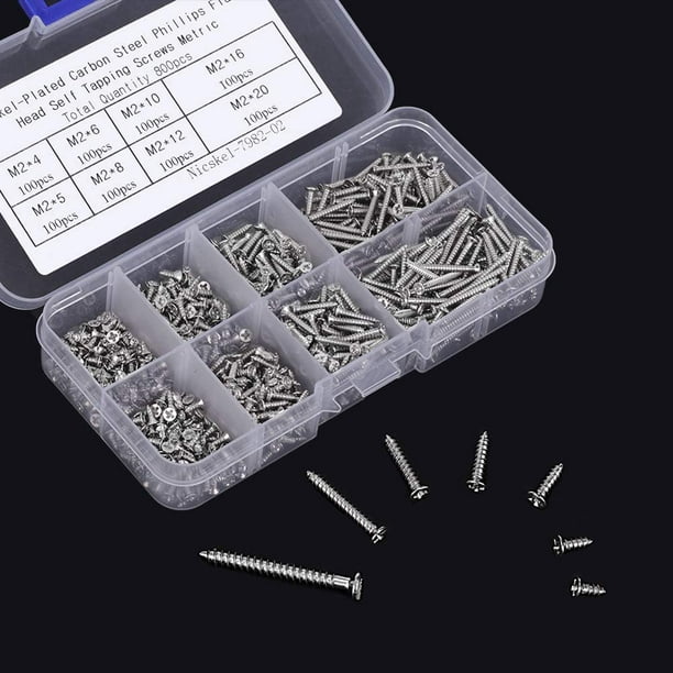 500pcs Micro Tiny Repair Screw Kit, With Screwdriver, Small