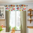 thumbnail image 3 of Yayeee Kitchen Valance Rod Pocket 54" x 18" Living Room Window Curtain, Yellow Tomatoes, 3 of 6