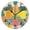 Black, variant on Colorful Pineapple Pattern Wall Clock 10in Round Artistic Oil Painting Home Decor Desk Table Clock