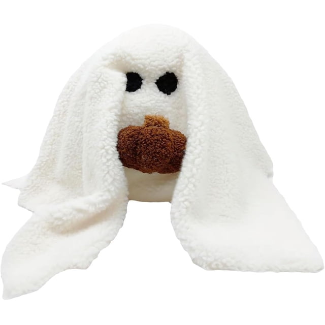 2024 Nuevo juguete de peluche de Halloween con almohada de fantasma y calabaza, regalo de Halloween, almohadas aplastables, decoraciones para fiestas en el hogar de 11"