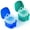 Navy Blue,Teal Blue, variant on 2pcs Denture Bath Case, Denture Cup for Soaking Dentures with Strainer Basket Tray for Dentures, Mouth Guard Storage Case