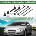 thumbnail image 2 of 8pcs Front Suspension Kit Inner Outer Tie Rod End Sway Bar Link Ball Lower Joint for Volkswagen Routan, 2 of 6