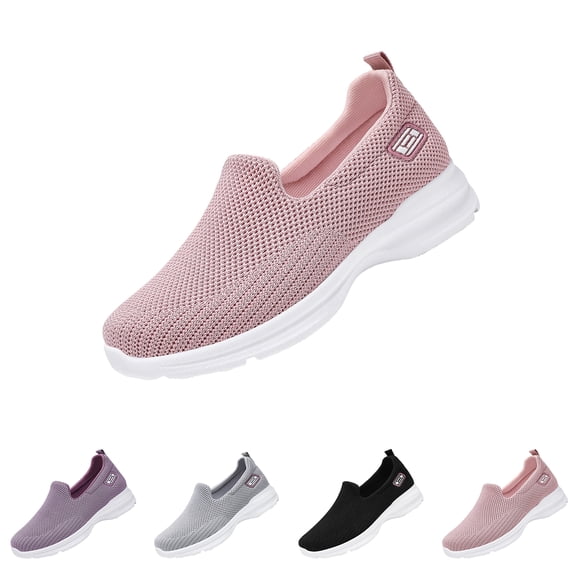Diabetic Shoes for Women Non-Slip Casual Shoes Breathable Walking Shoe Lightweight Health ShoesFashion Casual Slip On Orthopedic Fit Shoes Low Braided Shoes 41