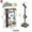 Black, variant on Microphone with Stand for Kids, Kid Karaoke Machine for Girls, Adjustable Standing Kid Karaoke Machine with Light, Detachable Kids Microphones for Singing, Kids Microphones for Singing