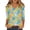 Light Green(Colorful Easter Egg Print), variant on Easter Tops for Women Trendy 3/4 Sleeve Plus Size Funny Colorful Easter Egg Print Shirt Causal Fall Spring V Neck Vacation Outfits Blue XXL