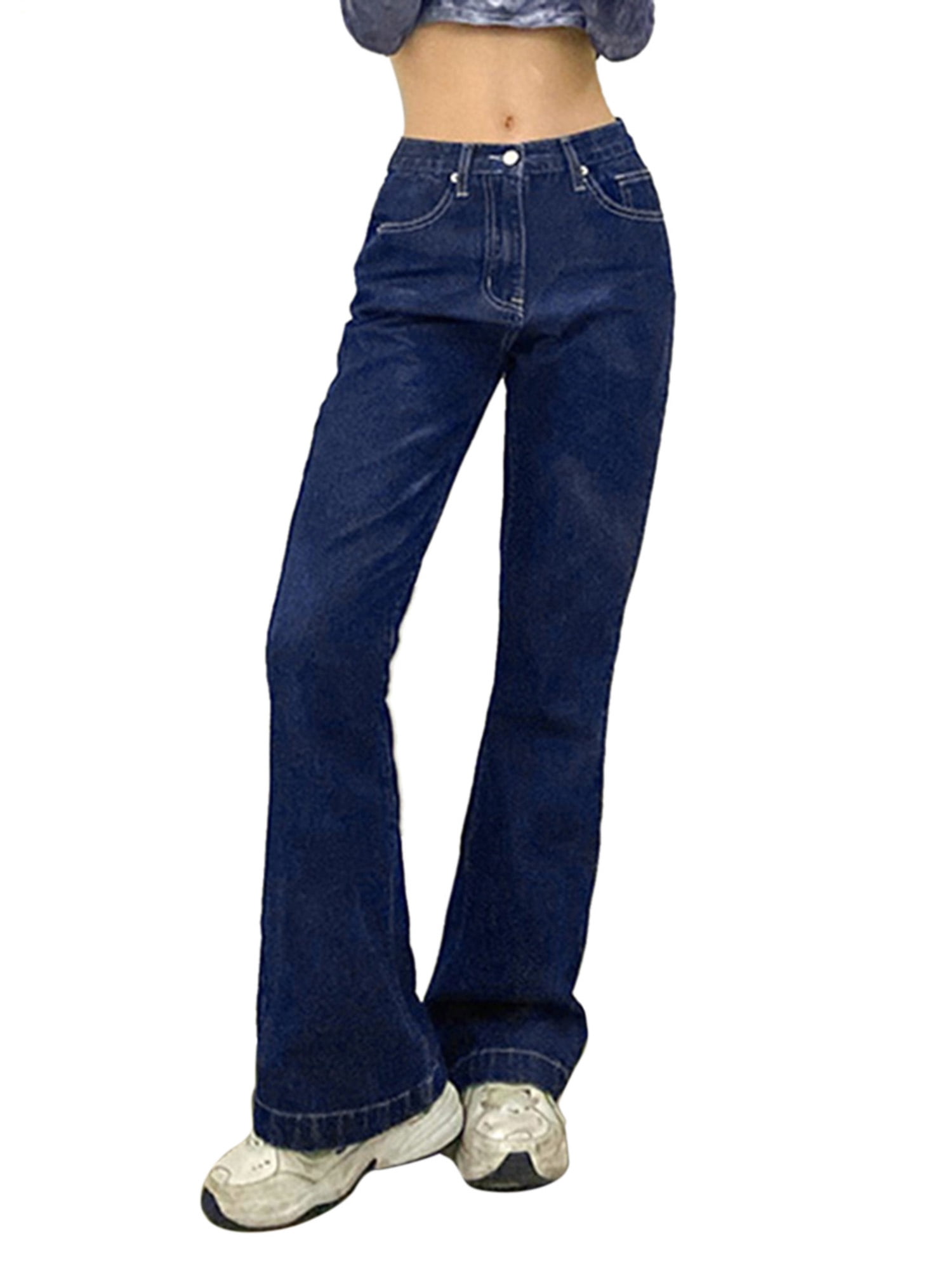 ZAXARRA Women Vintage Flare Jeans Bell 