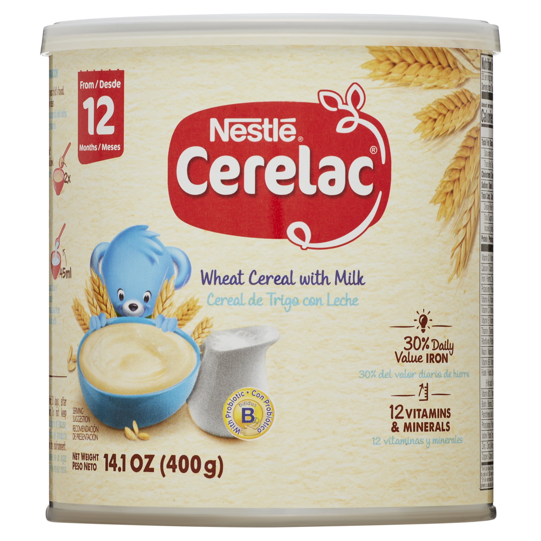 Nestle Cerelac Baby Cereal Wheat Cereal With Milk 14 1 Oz Walmart