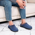 thumbnail image 6 of Ecetana House Slippers for Men Memory Foam Fuzzy Slippers Non Slip House Shoes for Men Indoor/Outdoor, 6 of 7