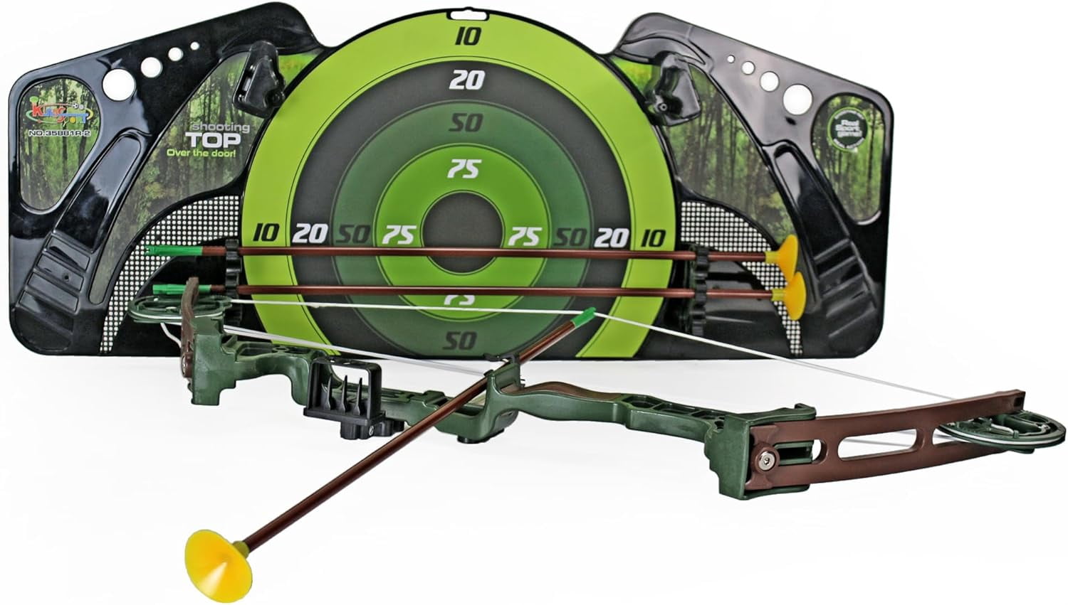 Toy Archery Compound Bow and Arrow Play Set with 3 Suction Cup Arrows for Kids Children Youth