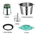 thumbnail image 6 of Multifunction Household Grinder Kitchen Machines Slicer Machine Automatic Grinder Electric Meat Grinder Vegetable Chopper Food Processor GREEN 3L, 6 of 8