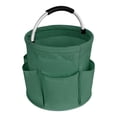 thumbnail image 1 of Cesta de picnic portátil con diseño de cesta de la compra para acampar, viajes de un día, barbacoas y regalos para familias o parejas, color verde, 1 of 8