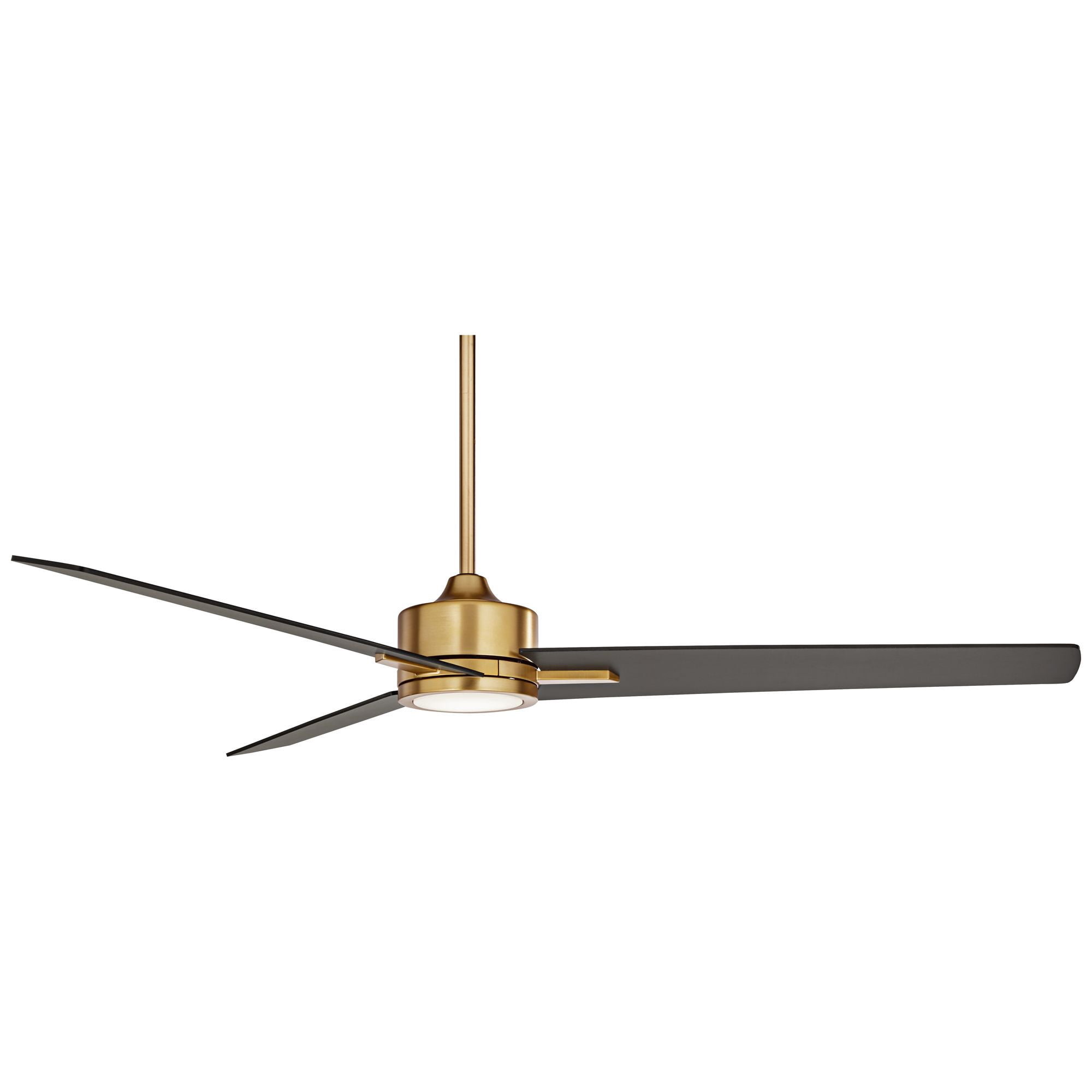 60" Casa Vieja Modern 3 Blade Indoor Ceiling Fan with Light LED Remote Soft Brass Black for House Bedroom Living Room Home Bedroom