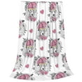 thumbnail image 2 of Vsdgher Cartoon Poodle Dog Ultra-Soft Micro flannel Blanket Throw Blankets for Couch Sofa, Bed (4 sizes)-60"x50", 2 of 7