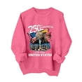 thumbnail image 4 of Leey-World 250th American Anniversary Independence 250 Years of Freedom T-Shirt American Shirts for Women(Hot Pink,2XL), 4 of 9