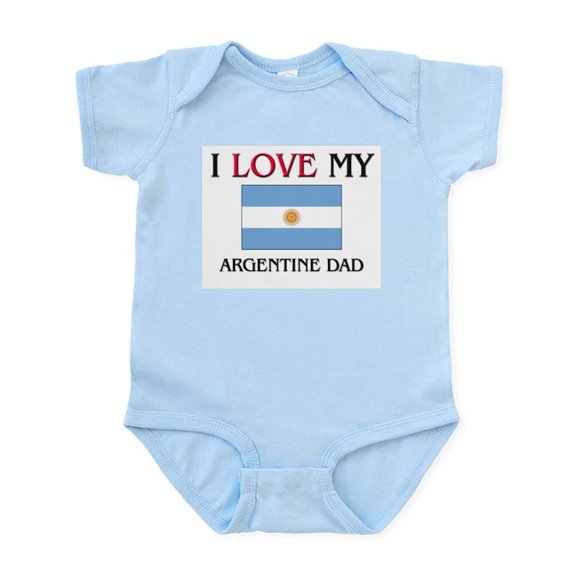 CafePress - I Love My Argentine Dad Infant Bodysuit - Baby Light Bodysuit, Size Newborn - 24 Months