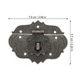 thumbnail image 2 of 4pcs Hasp Latch Antique Jewelry Box Decorative Hasp Latch Buckle Size S, 2 of 9
