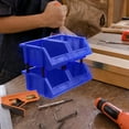 thumbnail image 4 of Organizador Apilable De Contenedor De Almacenamiento De Piezas De Plástico De Gran Apertura 200 130 110 Mm Material De PP Montaje Vertical Para Colgar En La Parte Posterior Del, 4 of 7