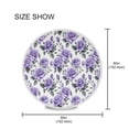 thumbnail image 4 of Rose Flowers Purple Round Tablecloth 60" Reusable Circle Table Cover Washable Table Cloth for Kitchen Dining Room Patio Wedding Party, 4 of 8