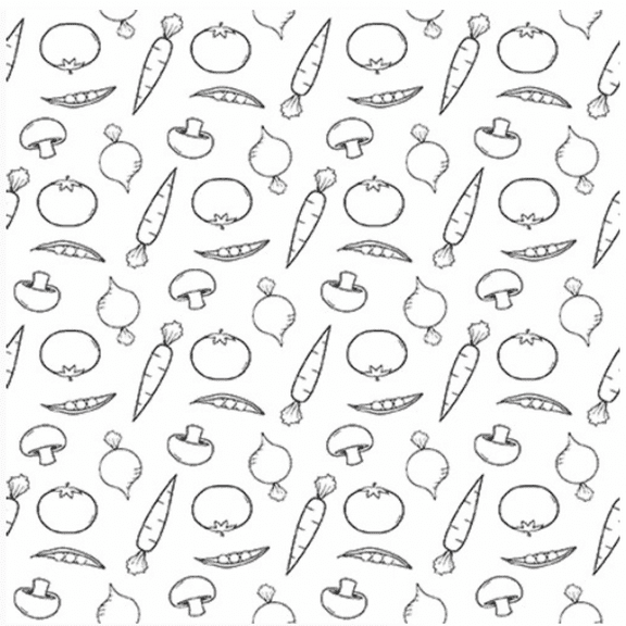 Henry Glass Country Fresh Tossed Vegetable White Fabric By The Yard