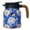 Blue, variant on Insulated Stainless Steel Floral Pattern Tea Pot with Built-In Infuser 35 Oz Capacity Excellent Hot/Cold Retention for Kitchen and Travel
