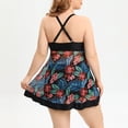 thumbnail image 4 of Rotm Plus Size Swimsuit Plus Size One Piece Swimsuits for Women Tummy Control Bathing Suits Full Coverage Swimwear Black,3XL, 4 of 5