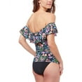 thumbnail image 2 of Profile by Gottex womens  Flora Off The Shoulder Tankini, 6, 2 of 3