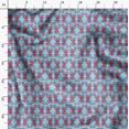 thumbnail image 3 of Soimoi Blue Modal Satin Fabric Butterflies Butterfly Print Sewing Fabric Yard 42 Inch Wide, 3 of 6