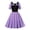 Purple, variant on 1950s Dresses for Women Polka Dots Rockabilly Retro Short Sleeve Dress Party Evening Prom Gown Red L